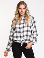 WOMENS KENDALL OVERSIZED FLANEL - CLEARANCE