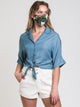 HARLOW HARLOW CAMP TIE-UP CHAMBRAY SHIRT - CLEARANCE - Boathouse