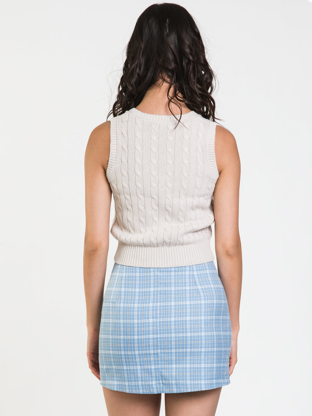 HARLOW HALLE CABLE VEST - CLEARANCE