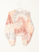 HARLOW HARLOW GISELLE TIE DYE CROPPED CREW - CLEARANCE - Boathouse