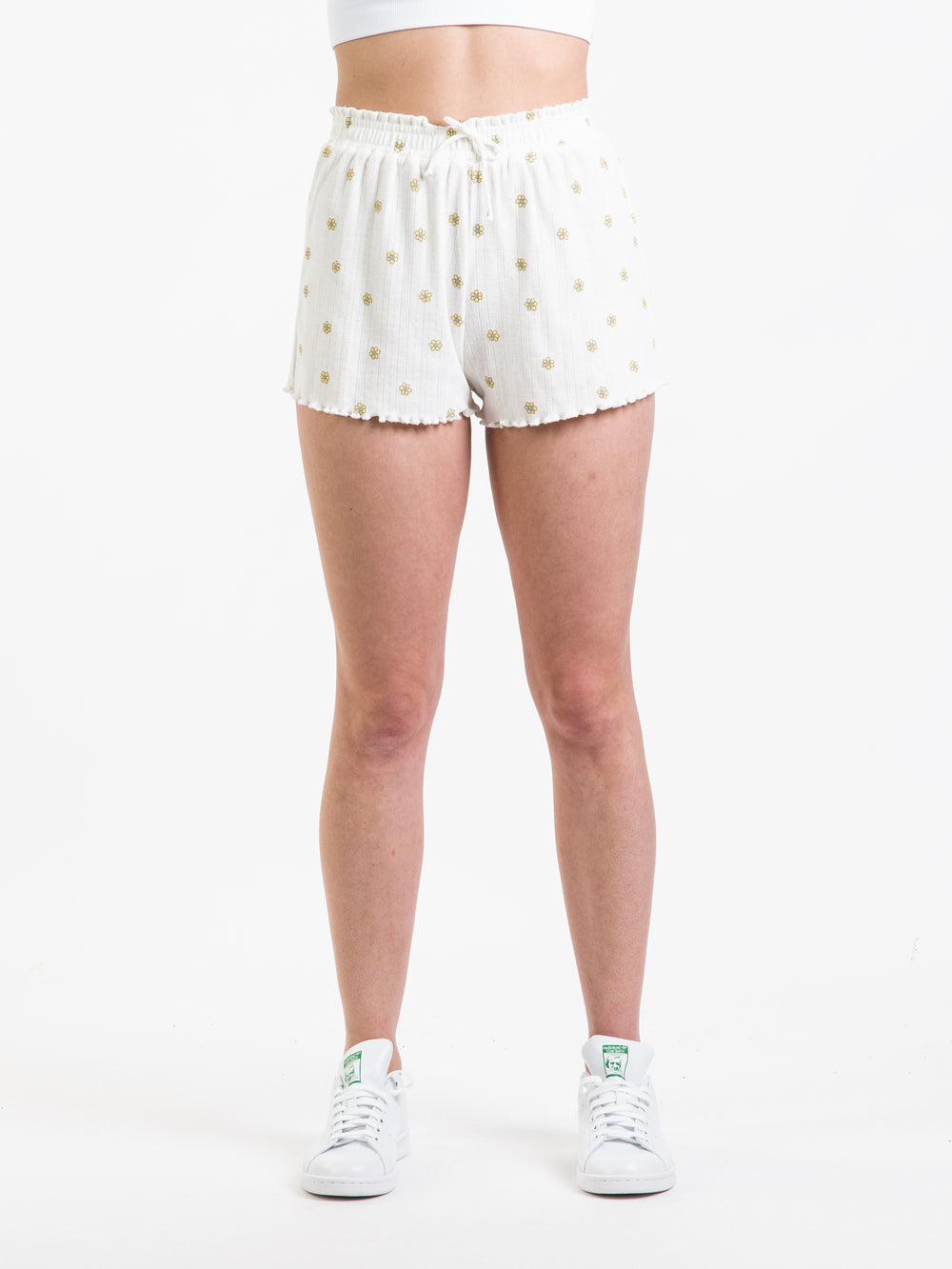 HARLOW POINTELLE RUFFLE DITSY SHORT - CLEARANCE