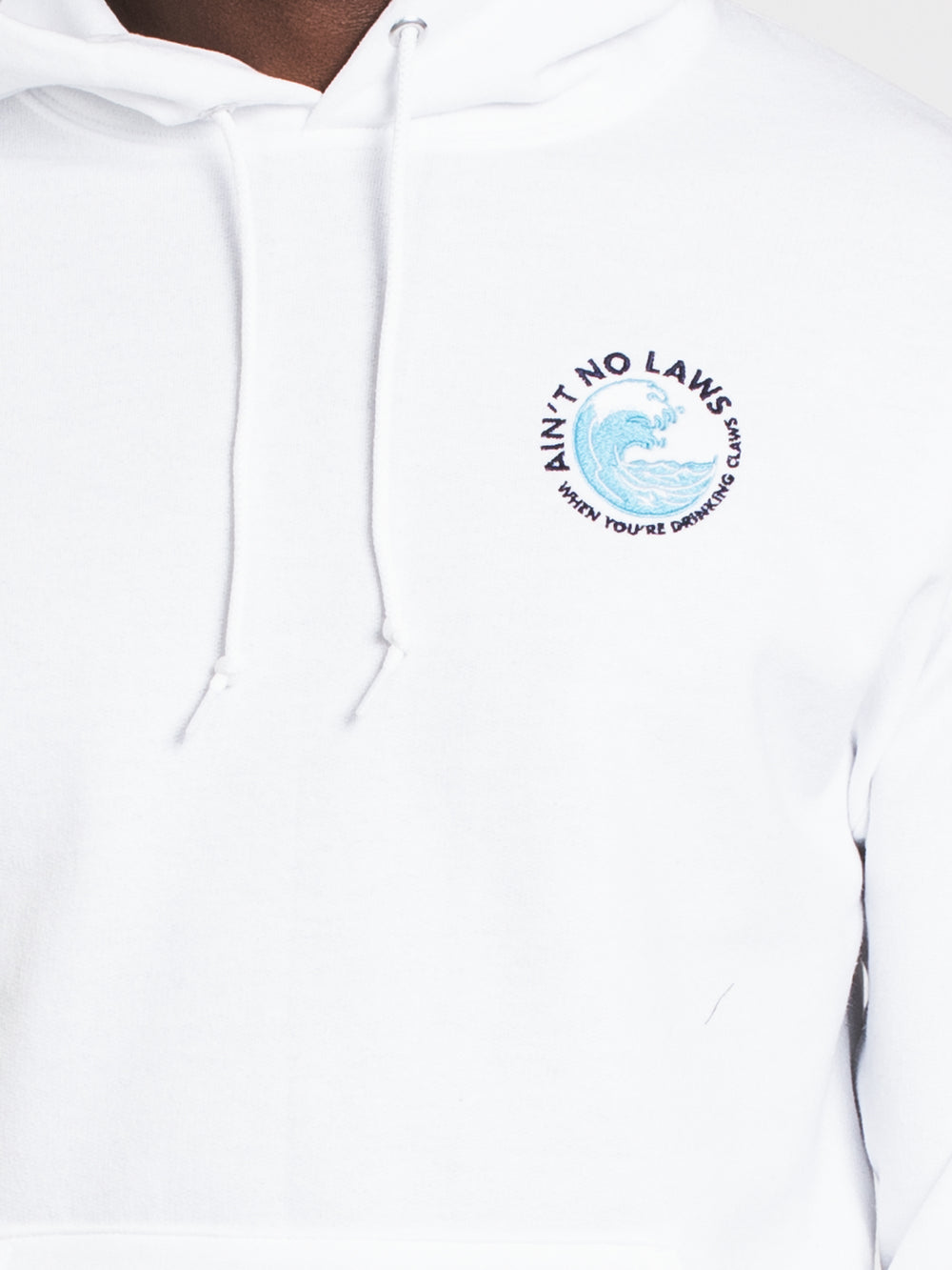 AIN'T NO LAWS EMBROIDERED HOODIE  - CLEARANCE