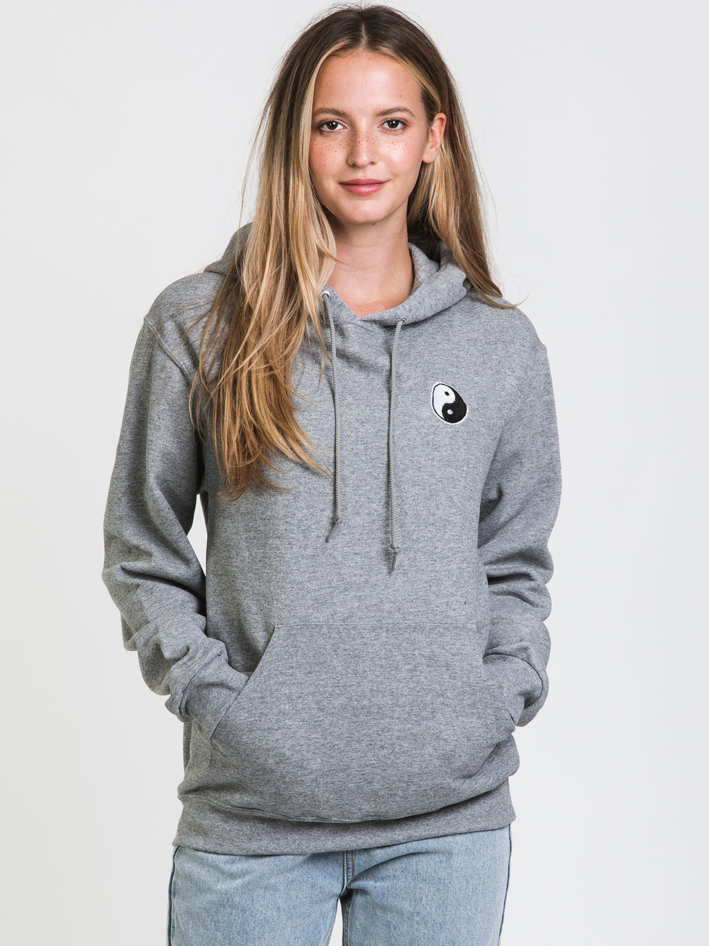 HOTLINE APPAREL YING YANG EMBROIDERED HOODIE  - CLEARANCE