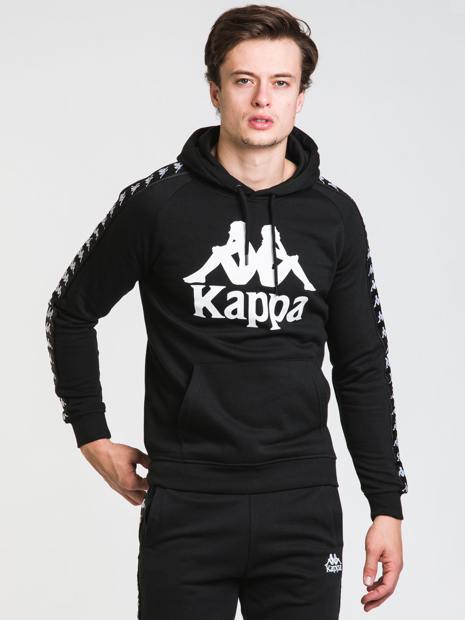 All black deals kappa hoodie