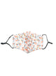 KW FASHION CORP KW FASHION CORP FLORAL MASK - WHITE - CLEARANCE - Boathouse