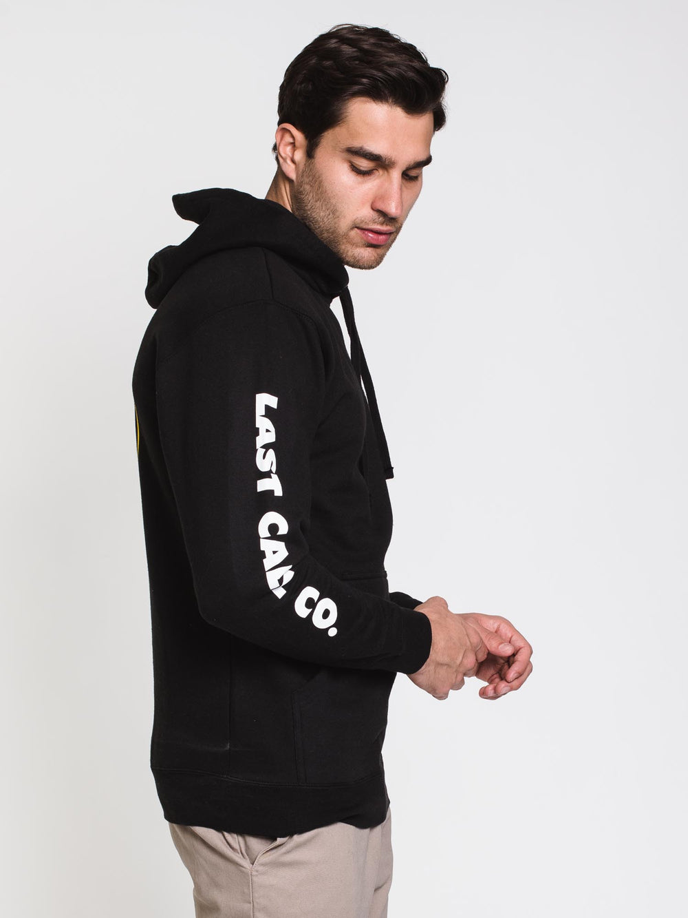 LAST CALL DRINK SLOW PULLOVER HOODIE- BLACK - CLEARANCE