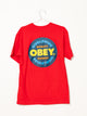 OBEY OBEY QUALITY DISSENT SHORT SLEEVE TEE  - CLEARANCE - Boathouse