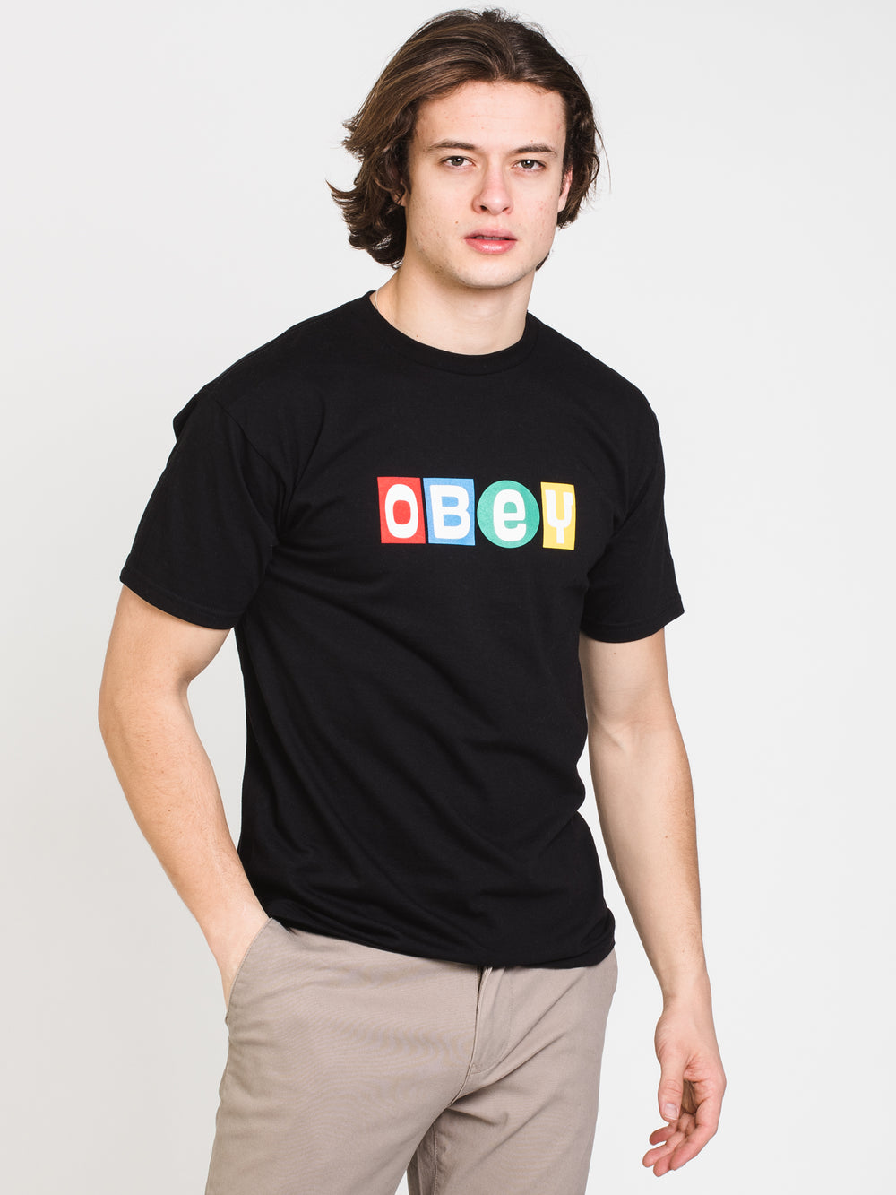 OBEY TOY BLOCKS T-SHIRT  - CLEARANCE