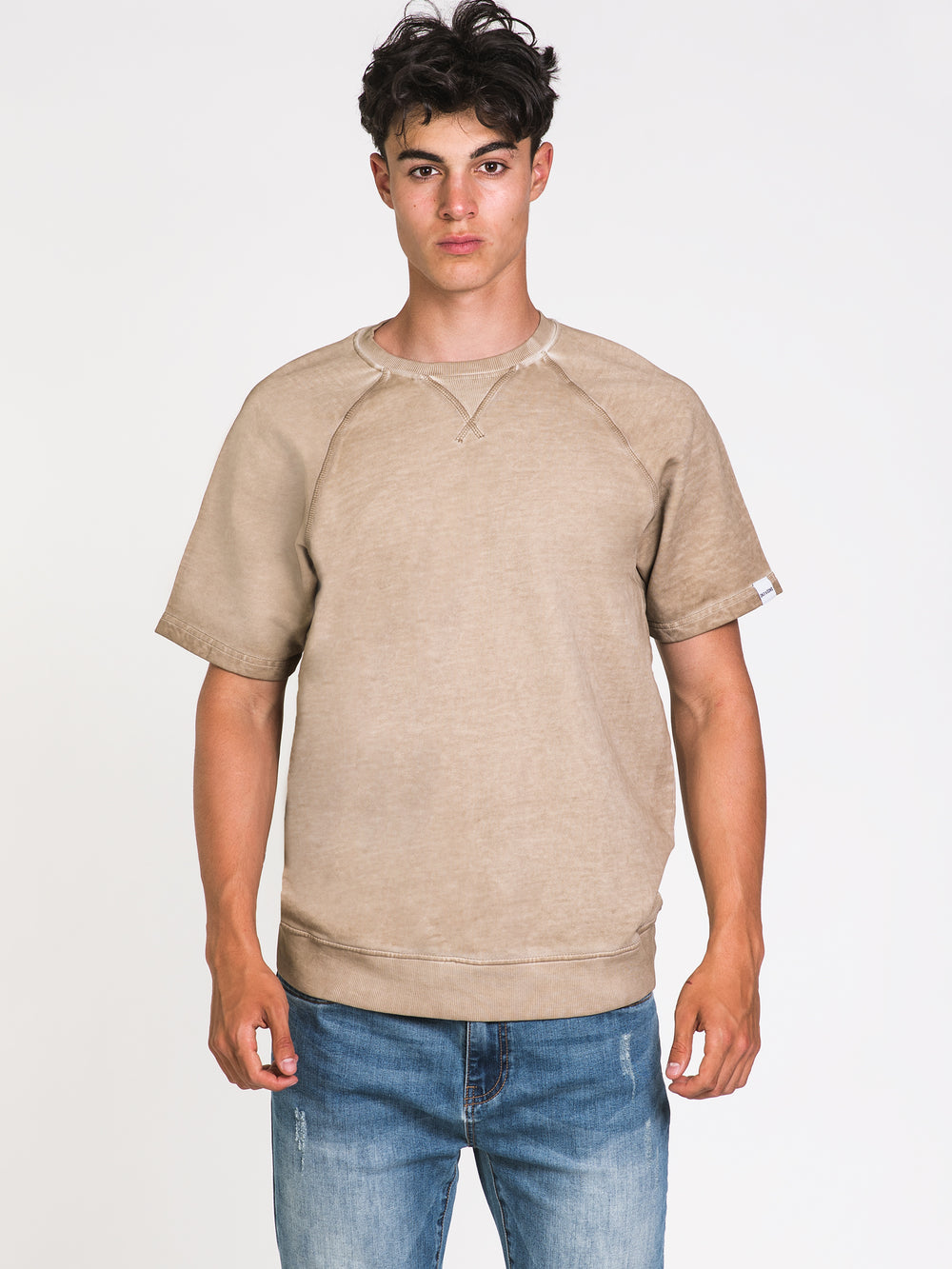 ONLY BILLY LIFE SHORT SLEEVE SWEAT TOP - CLEARANCE