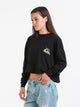 QUIKSILVER QUIKSILVER OVERSIZED CROP LONG SLEEVE TEE - CLEARANCE - Boathouse