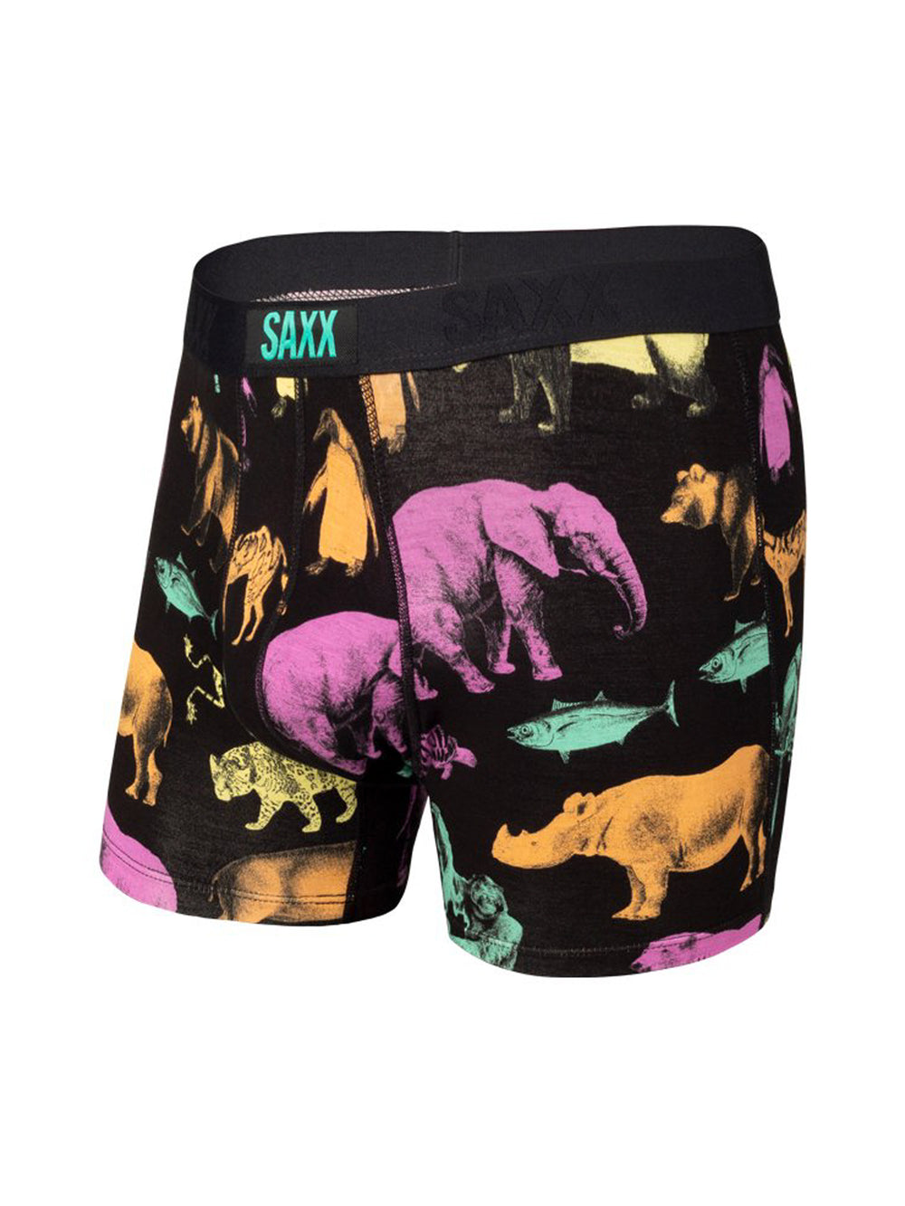 SAXX VIBE BOXER BRIEF - BLACK ENDANGERED - CLEARANCE