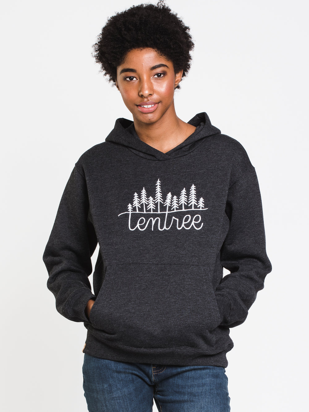 TENTREE EMBROIDERED BOYFRIEND PULLOVER HOODIE - CLEARANCE