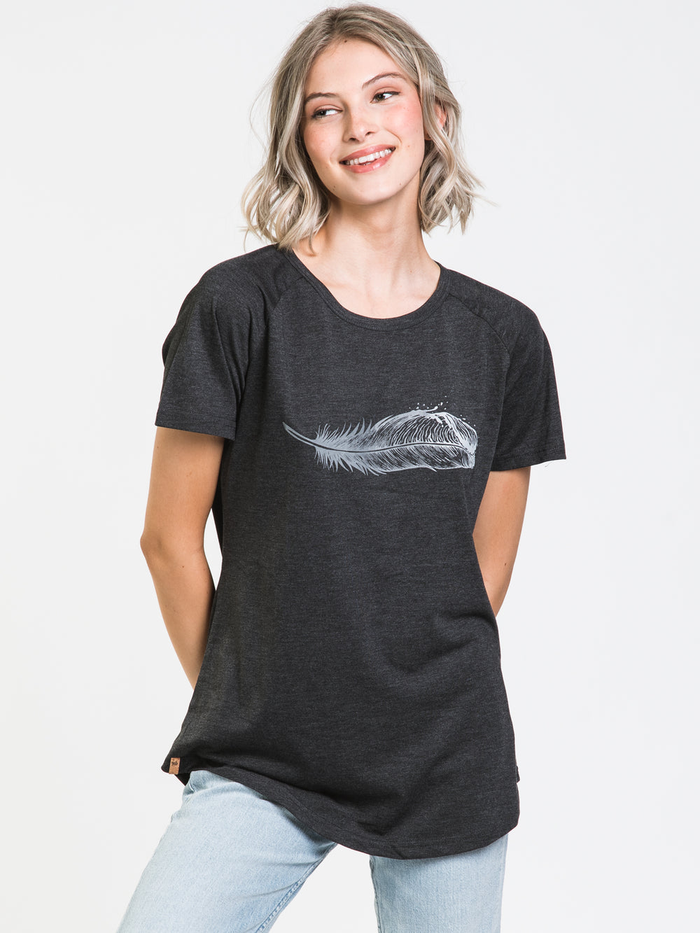 TENTREE FEATHERWEAVE LOGO T-SHIRT - CLEARANCE