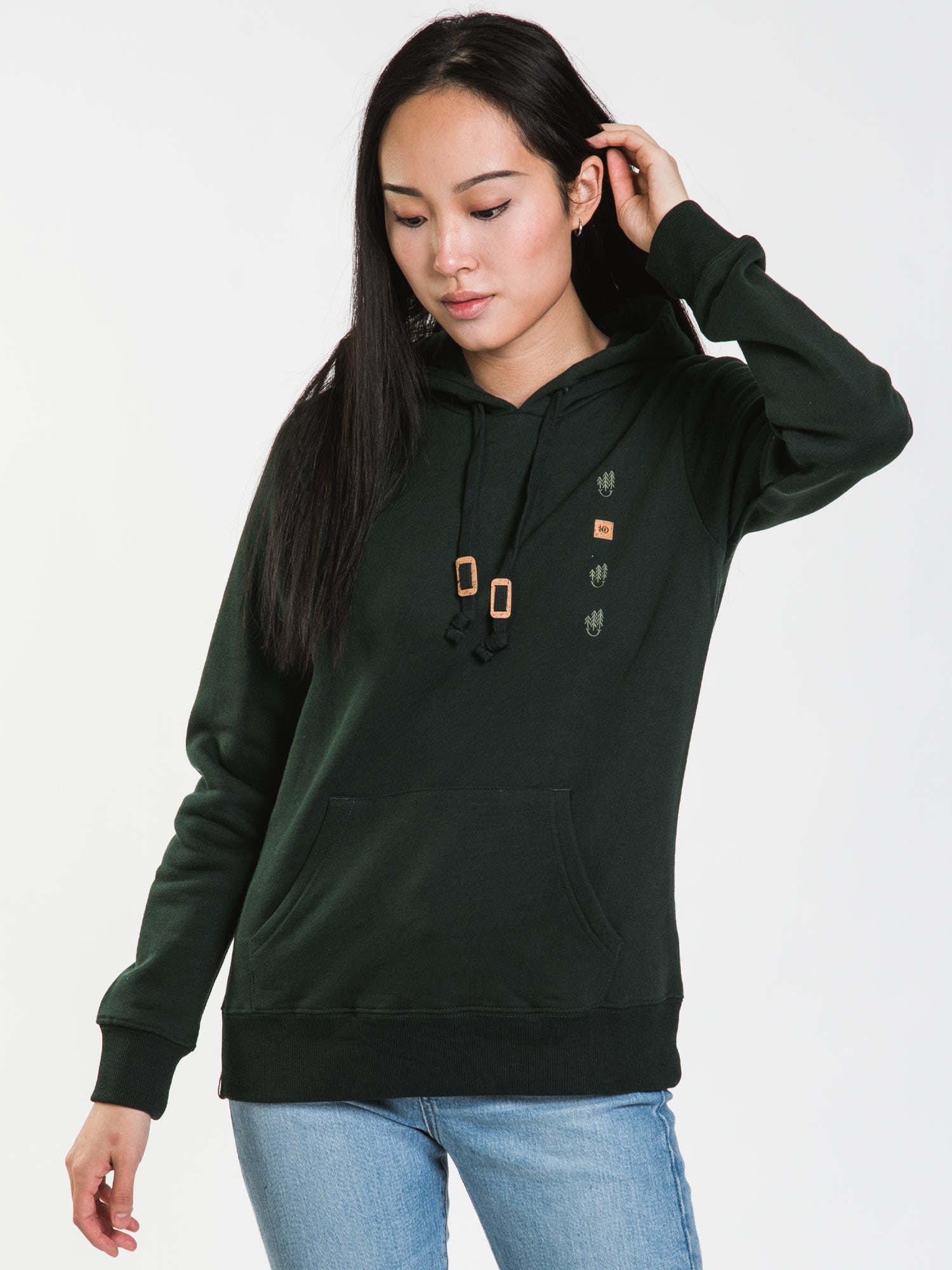 TENTREE TREE HAPPY EMBROIDERED HOODIE CLEARANCE