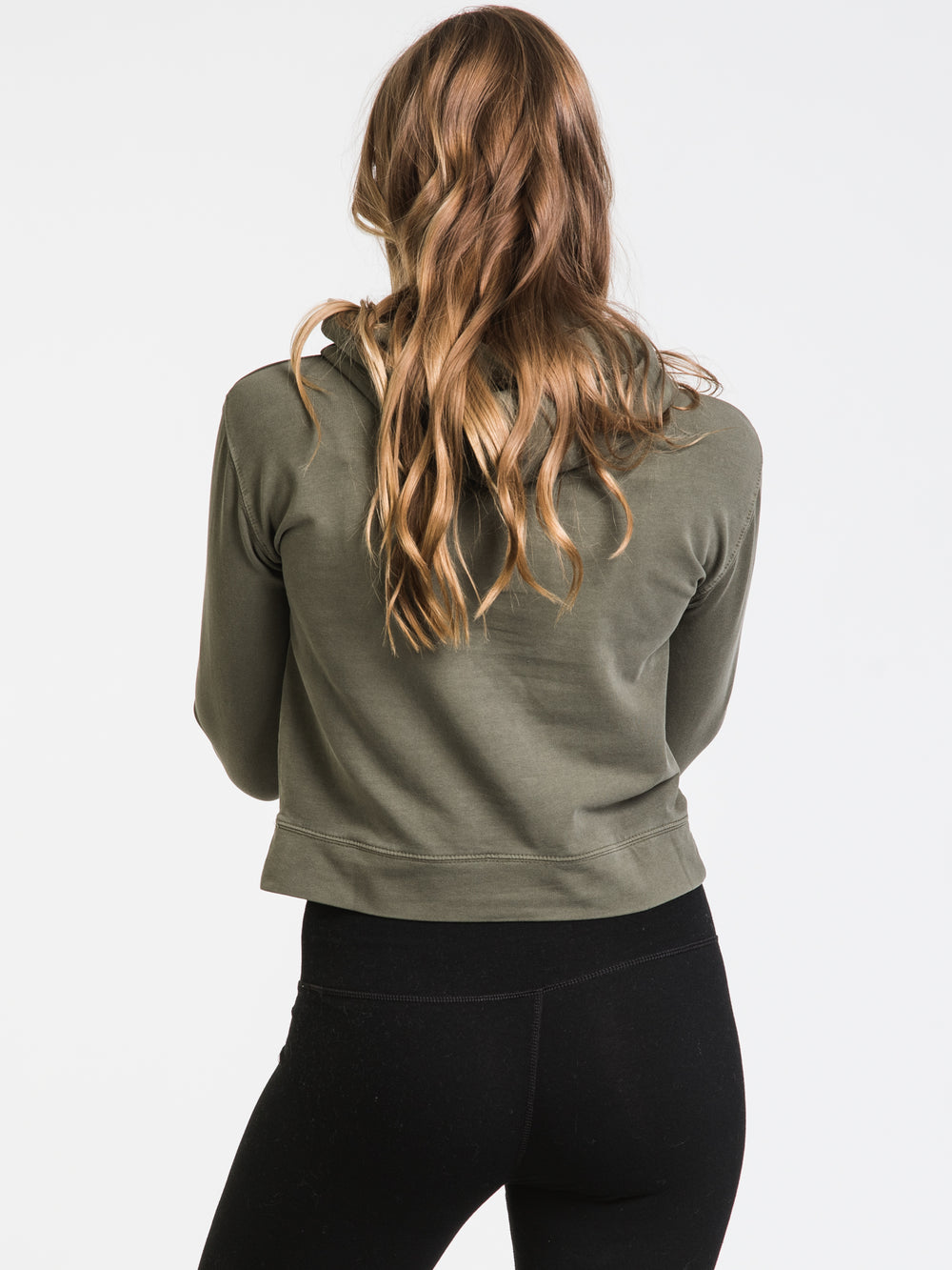 TENTREE FRENCH TERRY CROPPED PULLOVER HOODIE - CLEARANCE