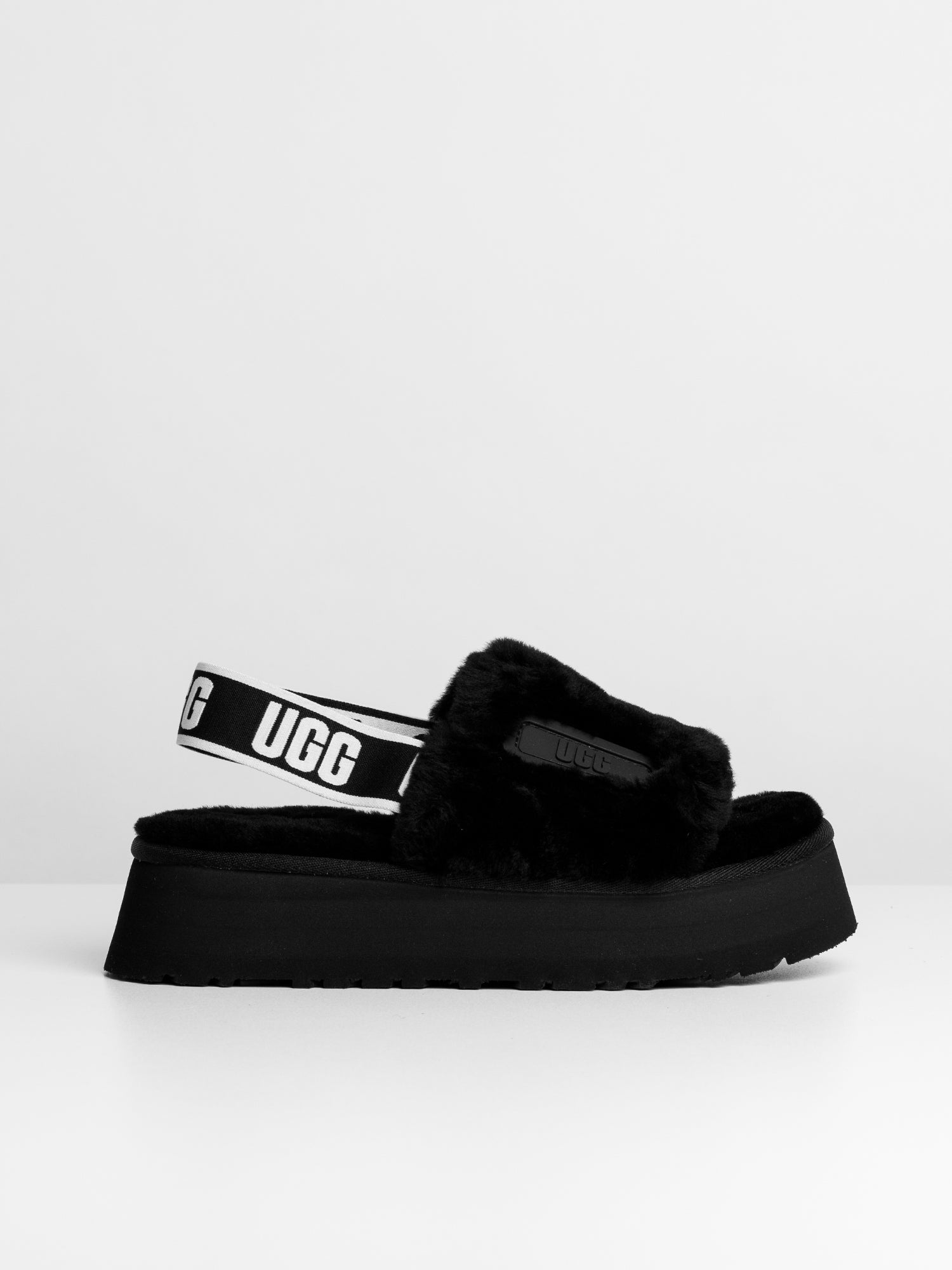 Black ugg slide best sale