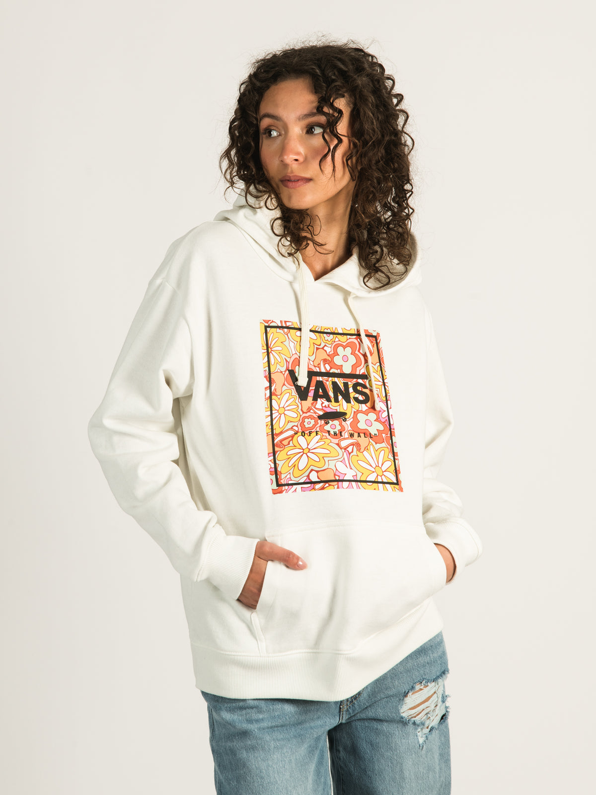 Vans tall box discount stripe pullover hoodie