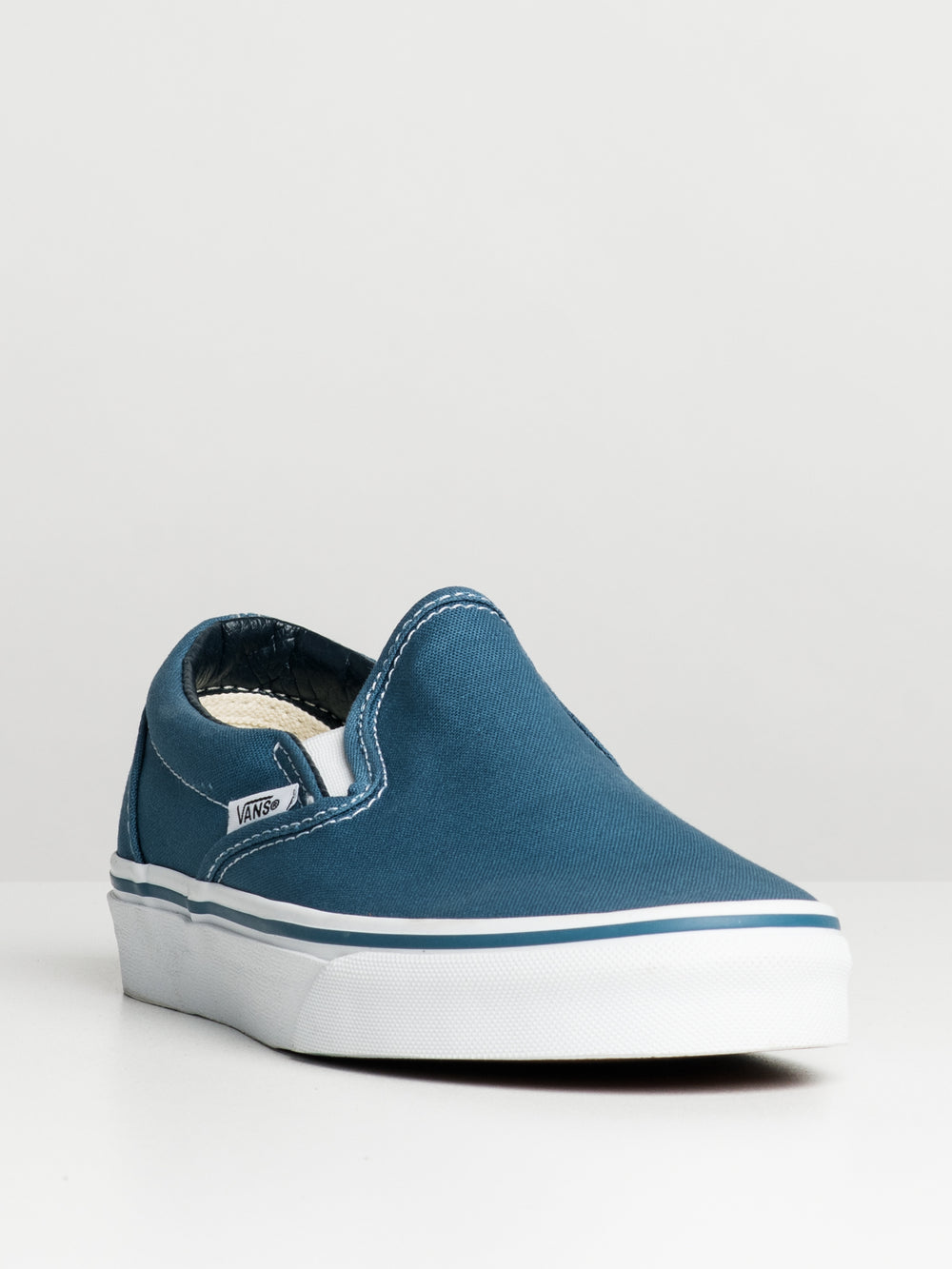 WOMENS VANS CLASSIC SLIP-ON NAVY CANVAS SHOES - CLEARANCE