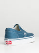 VANS WOMENS VANS CLASSIC SLIP-ON NAVY CANVAS SHOES - CLEARANCE - Boathouse