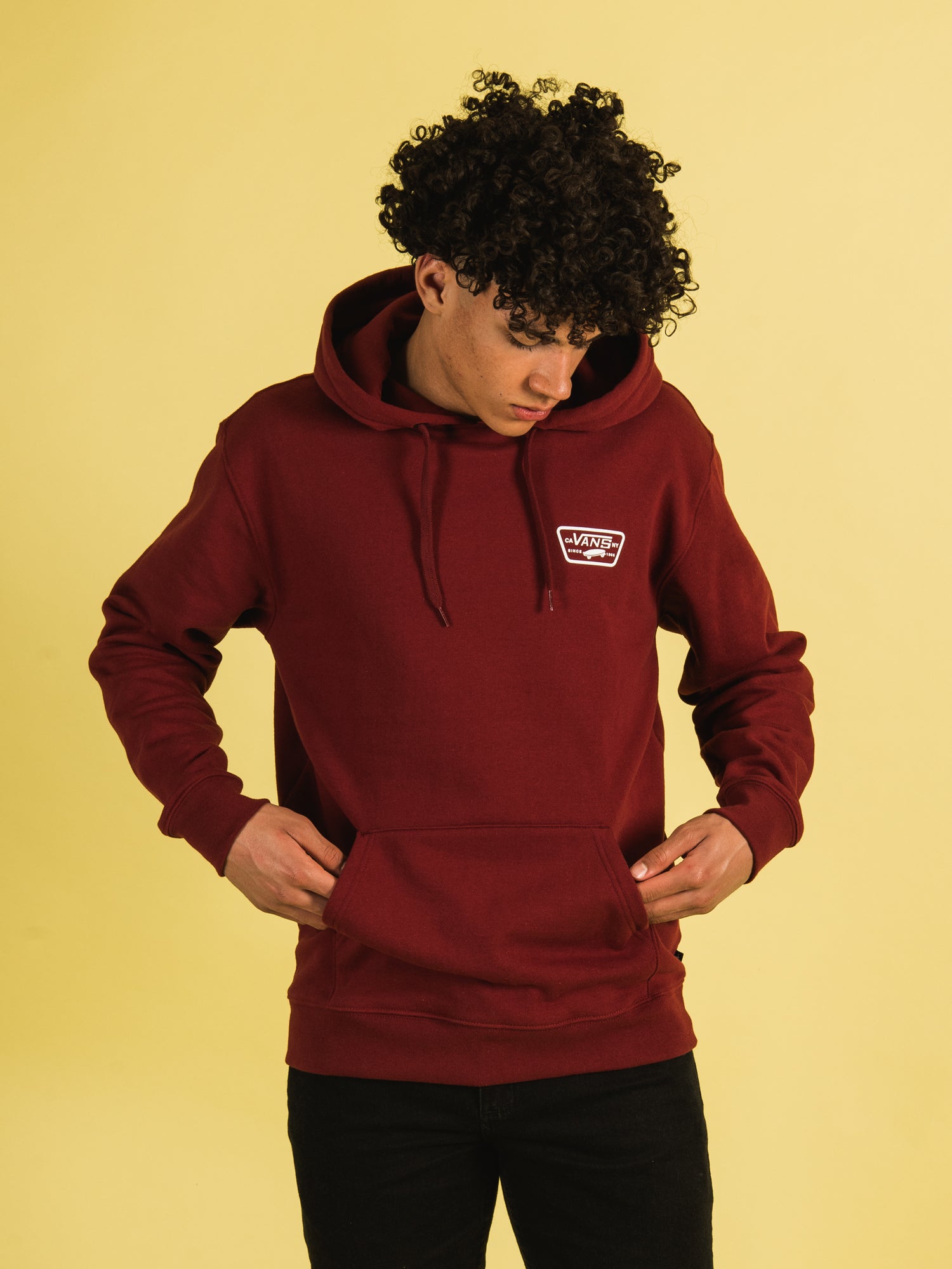 Maroon vans clearance sweatshirt