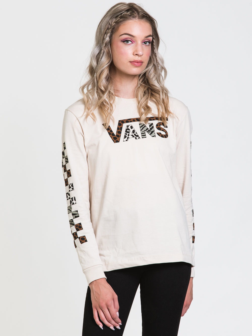 VANS YODELZ LONG SLEEVE GRAPHIC TEE  - CLEARANCE