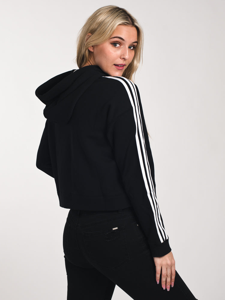 WOMENS CROPPED HOODIE BLACK CLEARANCE