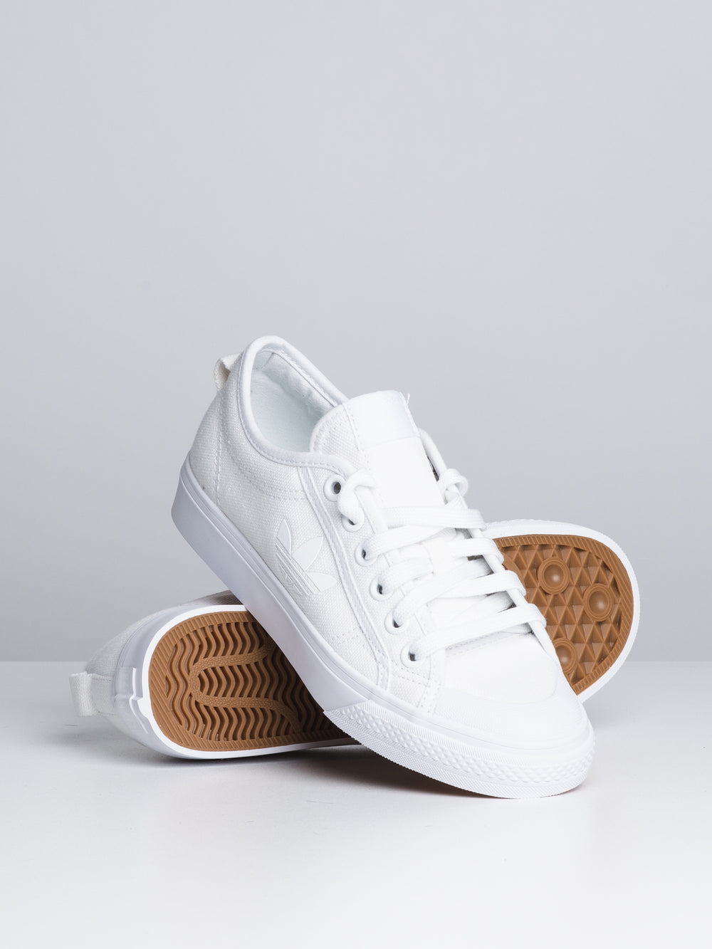 WOMENS NIZZA TREFOIL - WHITE - CLEARANCE