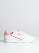 ADIDAS WOMENS CONTINENTAL 80 - WHT/PNK/RED - CLEARANCE - Boathouse