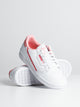 ADIDAS WOMENS CONTINENTAL 80 - WHT/PNK/RED - CLEARANCE - Boathouse