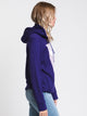 ADIDAS WOMENS TREFOIL PULLOVER HDY - PURPLE - CLEARANCE - Boathouse