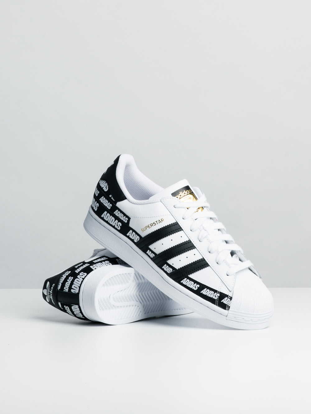 MENS ADIDAS SUPERSTAR SNEAKERS - WHITE/BLACK - CLEARANCE