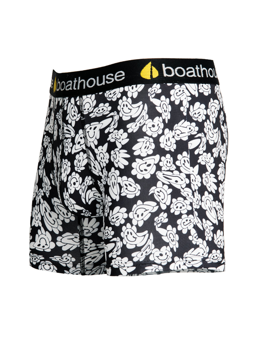 NOVELTY BOXER BRIEF - SMILEY FLOWERS - CLEARANCE