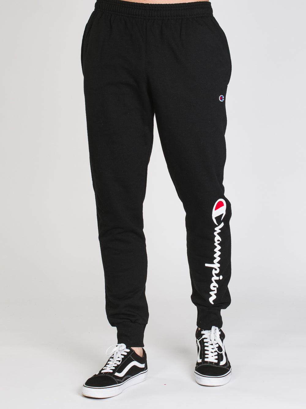 CHAMPION POWERBLEND GRAPHIC SCRIPT JOGGER - CLEARANCE