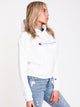 CHAMPION WOMENS CHENILLE PULL OVER HOODIE  - CLEARANCE - Boathouse