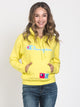 CHAMPION WOMENS REV WEAVE CHN PULLOVER HOODIE - YELLOW - CLEARANCE - Boathouse