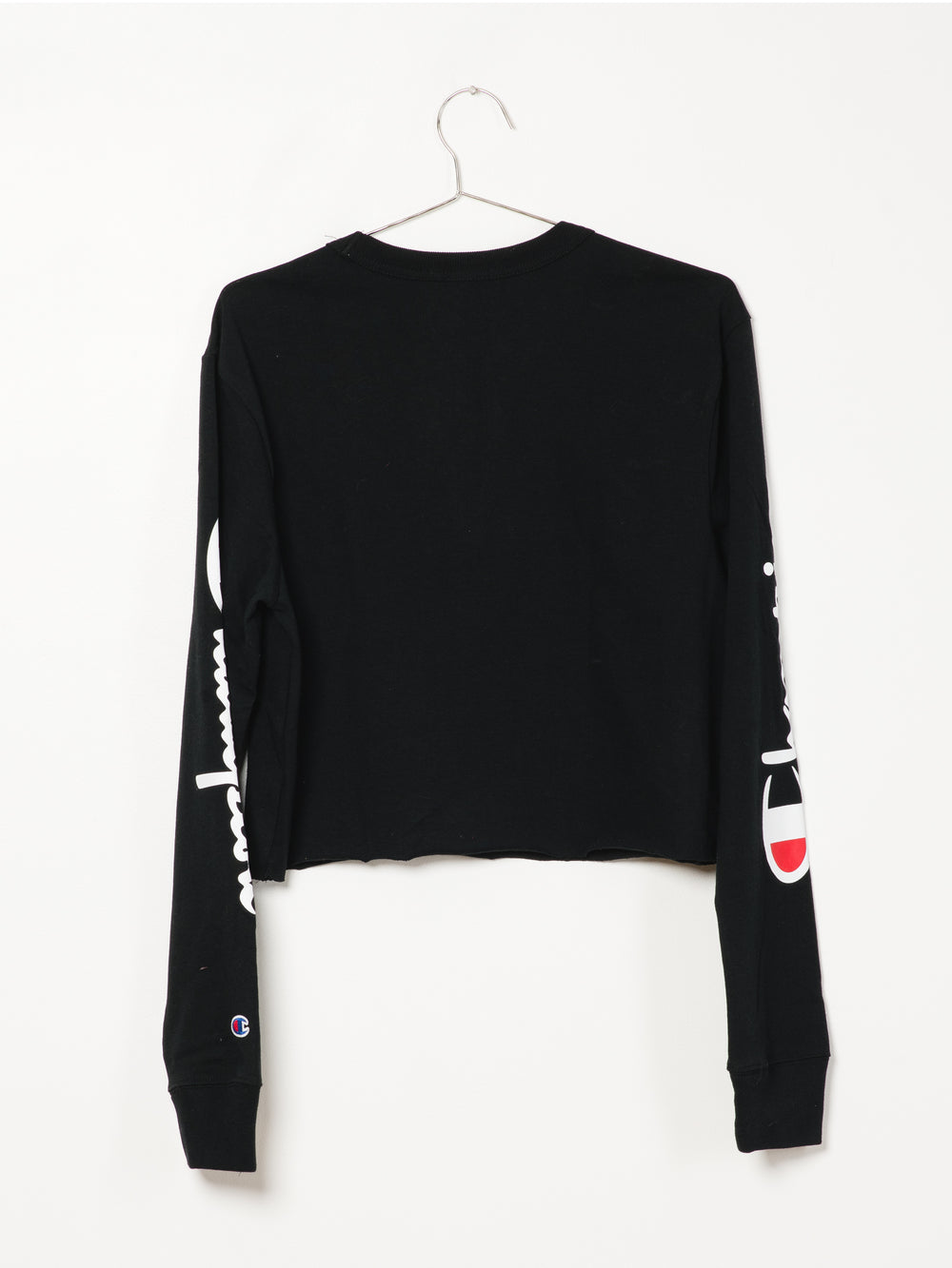 CHAMPION CROPPED LONG SLEEVE BOYFRIEND TEE  - CLEARANCE