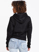 CHAMPION WOMENS 3COLOUR SCRIPT PULLOVER HOODIE- BLK - CLEARANCE - Boathouse