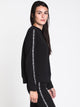 CALVIN KLEIN WOMENS 1981 BOLD TAPED CREW - BLACK - CLEARANCE - Boathouse