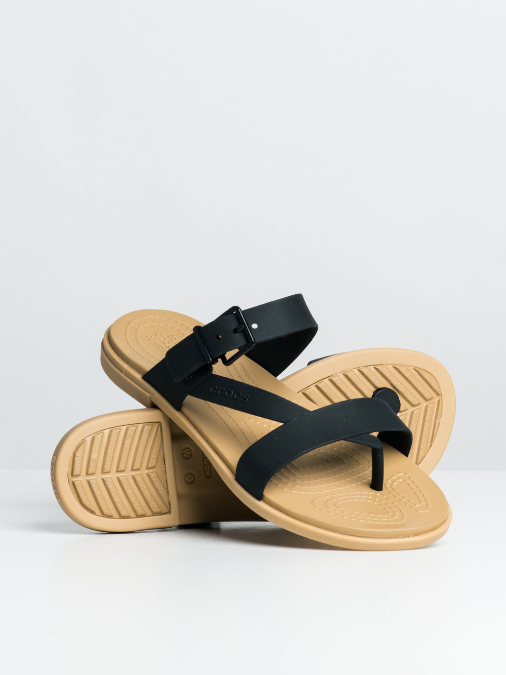 Tan Womens Tulum Flip Flop Sandal, Crocs