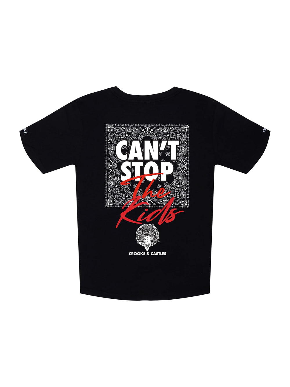 CROOKS & CASTLES YOUTH BOYS CAN'T STOP THE KIDS T-SHIRT