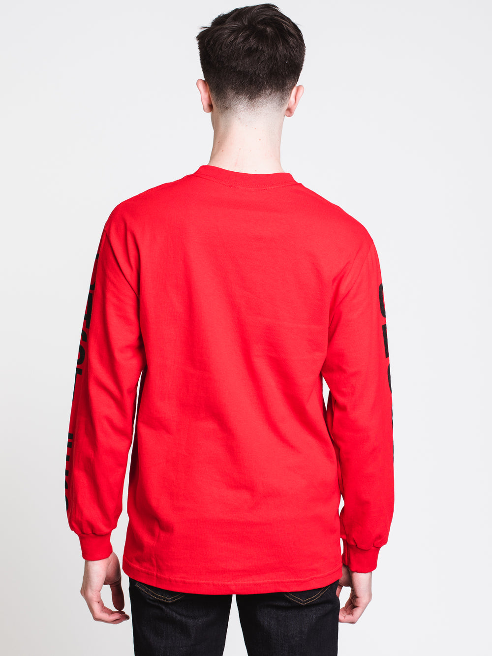 MENS C-LINK LONG SLEEVE T-SHIRT - RED - CLEARANCE