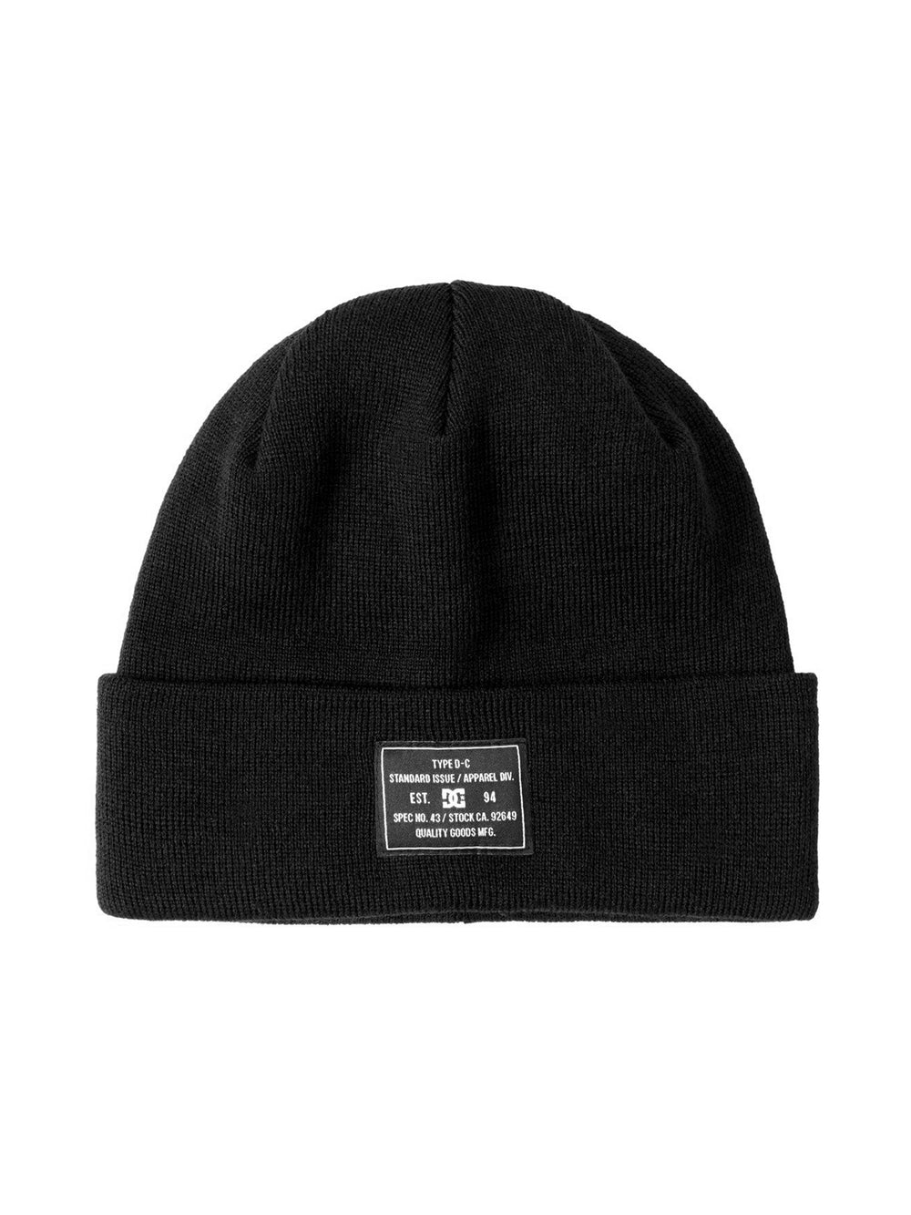 DC SHOES FRONTLINE BEANIE - BLACK - CLEARANCE