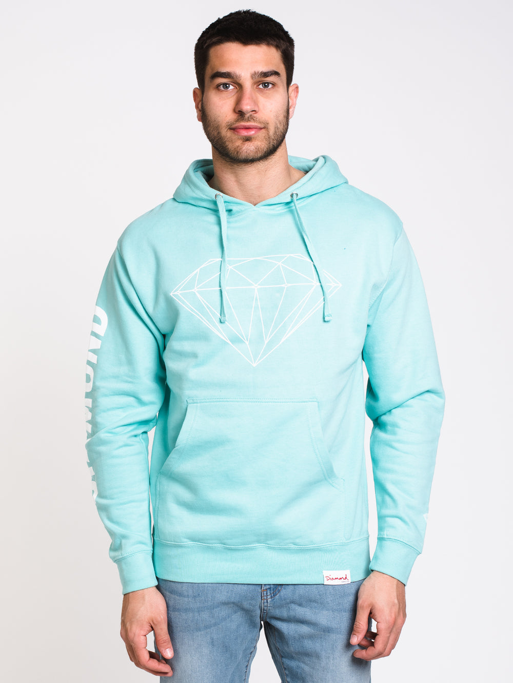 MENS BRILLIANT PULLOVER HOODIE- MINT - CLEARANCE