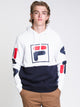 FILA MENS MARZIO PULL OVER HOODIE- NAVY/WHITE - CLEARANCE - Boathouse