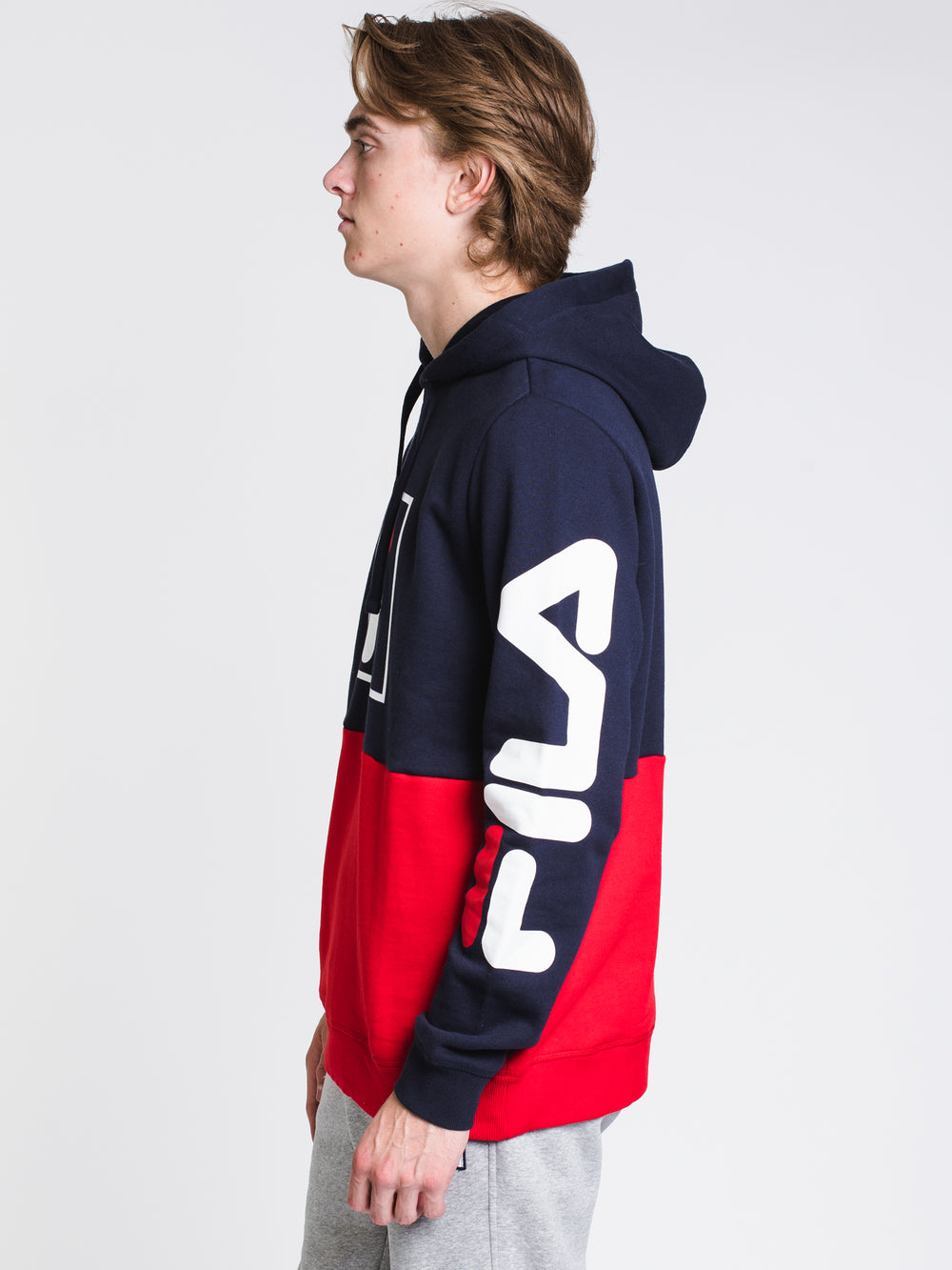 MENS MARZIO Pullover HOOD - NAVY/RED - CLEARANCE