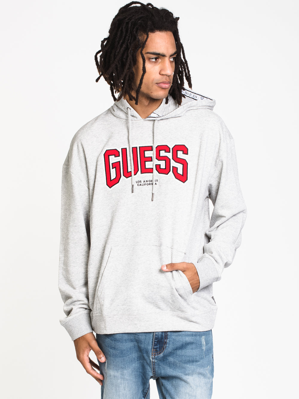 MENS IZZY PULLOVER HOODIE- LT HTHR GREY - CLEARANCE