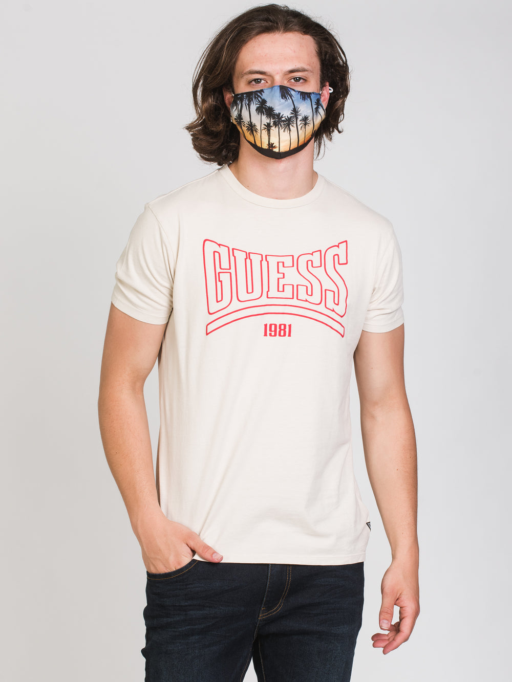 GUESS HERITAGE LOGO T-SHIRT - CLEARANCE