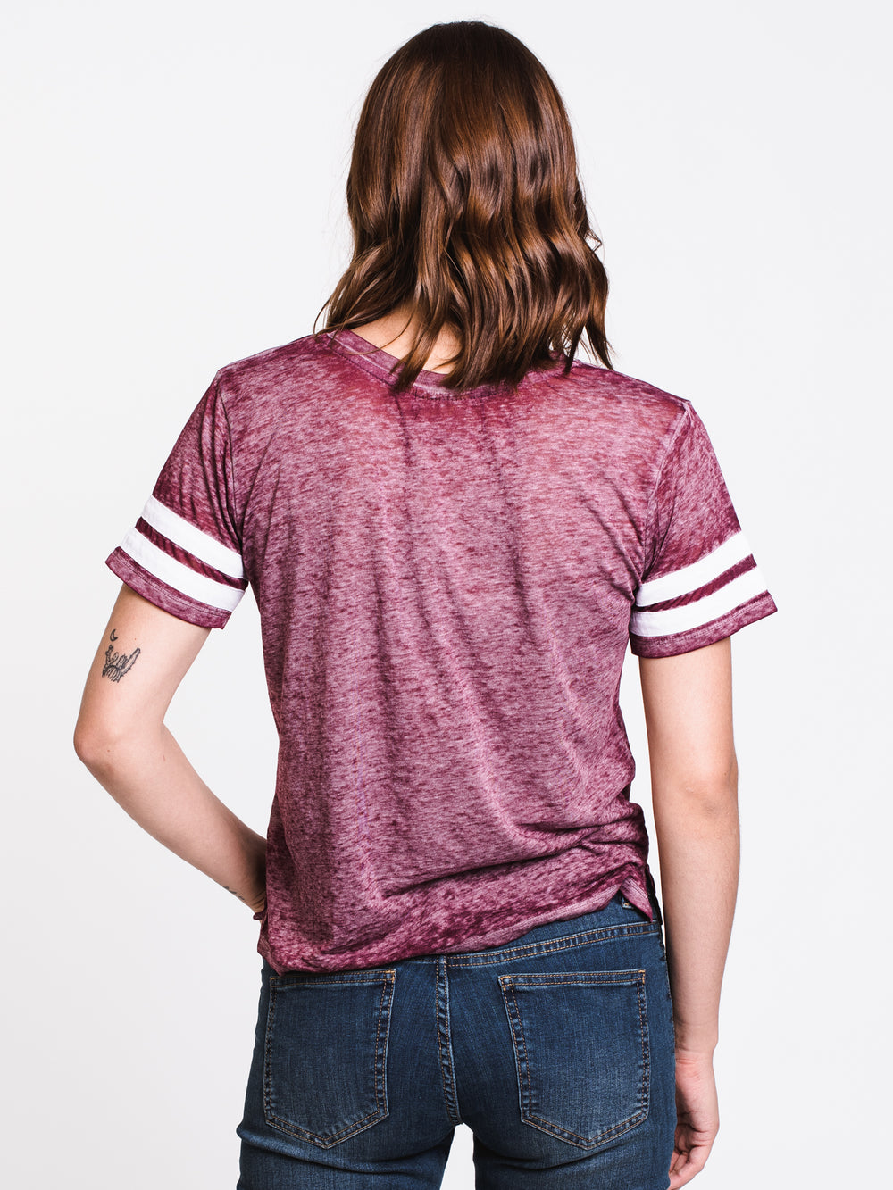 WOMENS MILA BURNOUT TEE - CLEARANCE