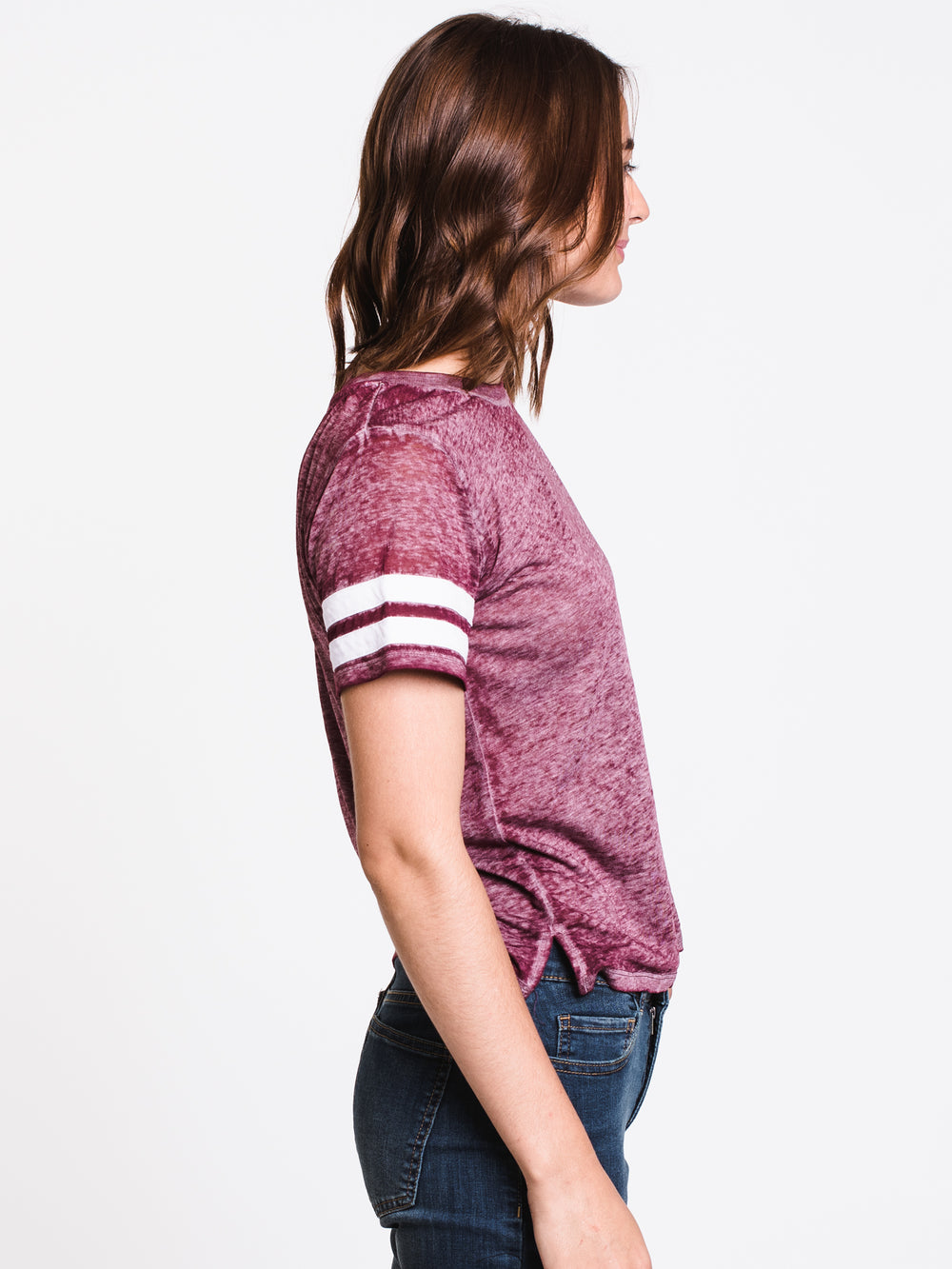 WOMENS MILA BURNOUT TEE - CLEARANCE