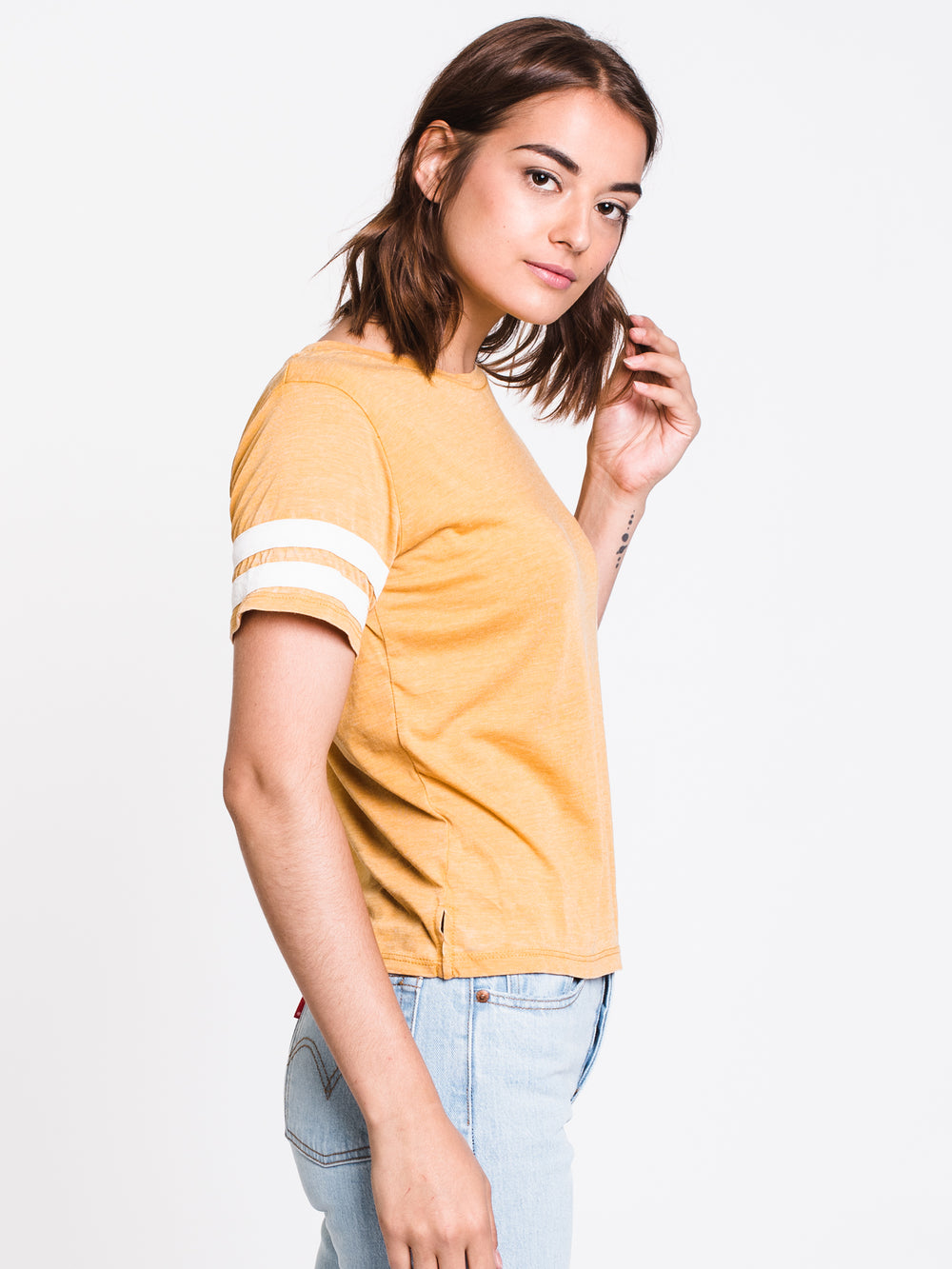 WOMENS MILA BURNOUT TEE - CLEARANCE
